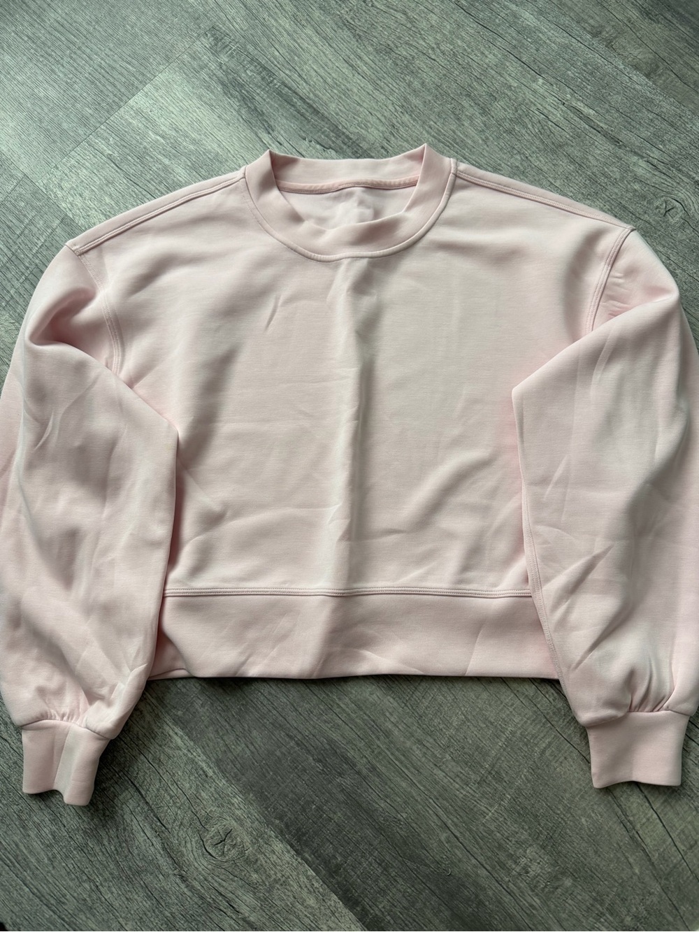 lululemon softstream perfect oversized cropped crew size 2